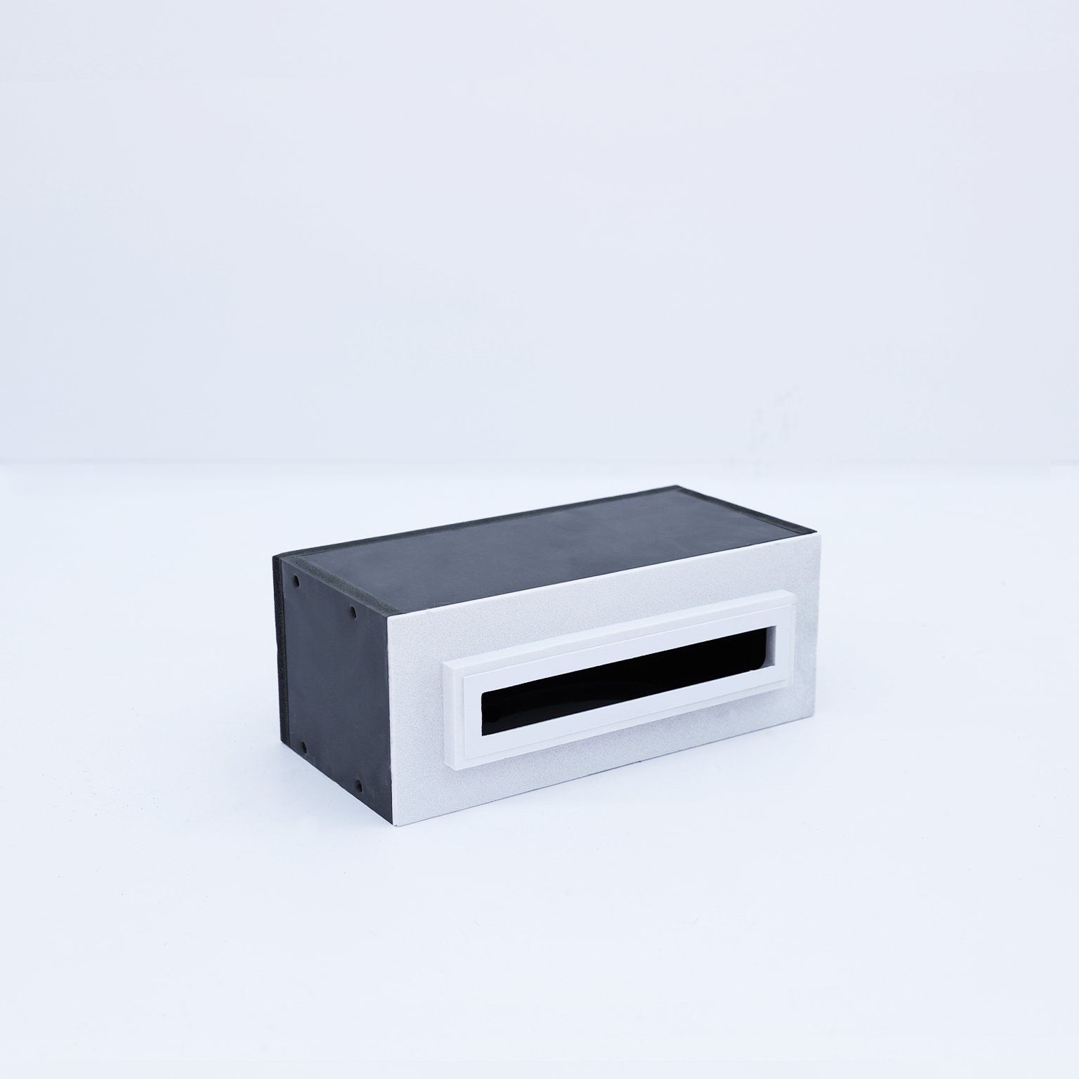 LINE_WCV04 streamlined frameless air extractor for contemporary bathrooms.